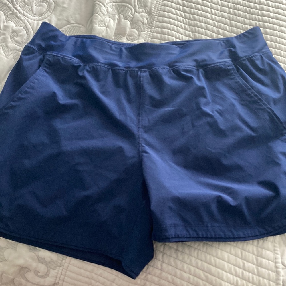 Lands’ End Womens 5”quick dry elastic waist swim shorts with panty 16